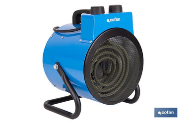 Cofan – Calefactor Industrial 3000W con Termostato Ajustable | Protección IP24 y Función Ventilador